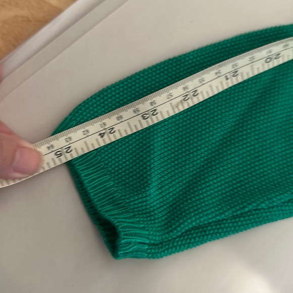 Chicos size 1 (8-10/M) green waffle knit sweater - Picture 7 of 8